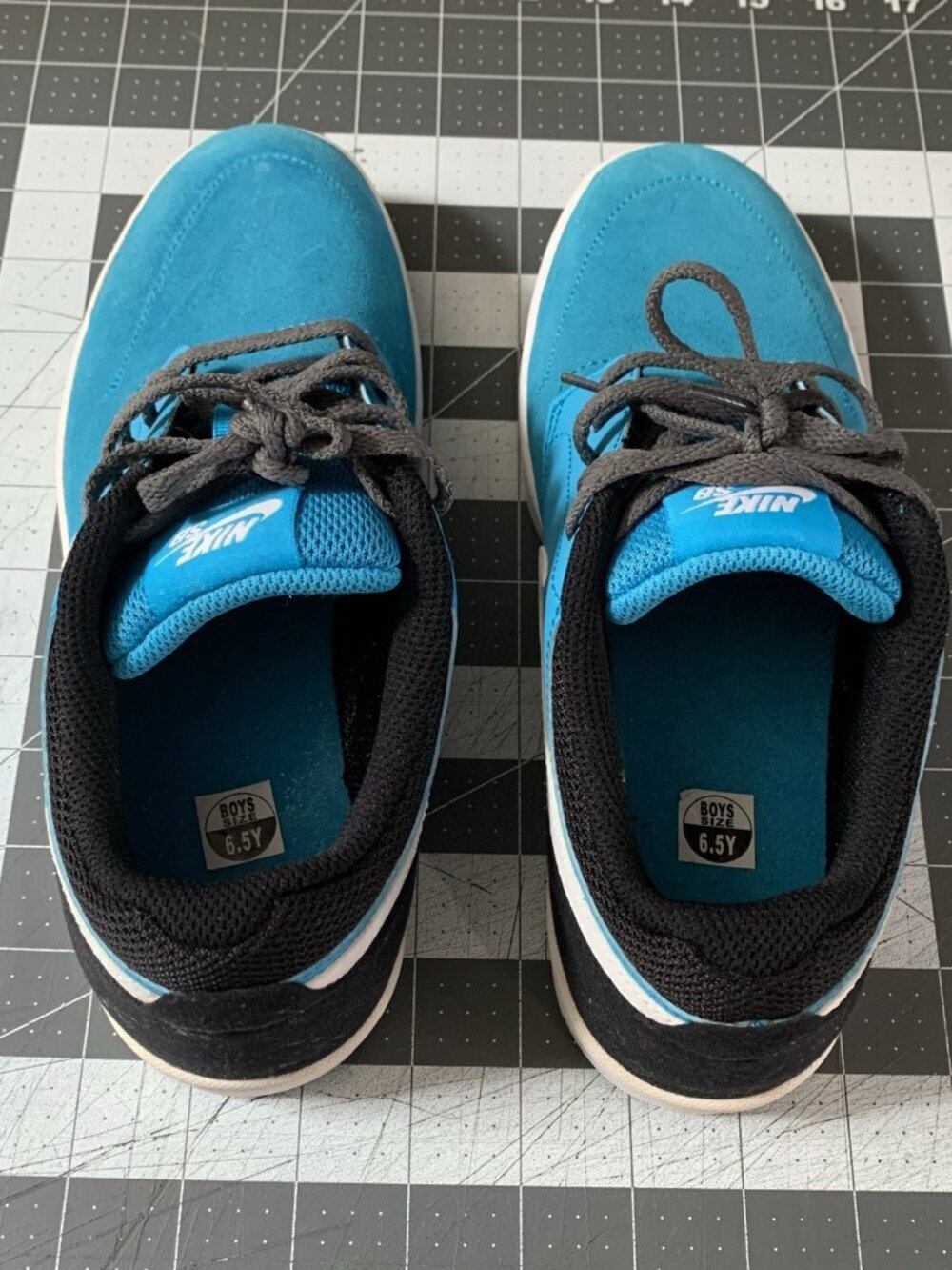 Nike SB Fokus Sneaker Youth Boys 6.5 Blue Black Skateboard Shoes 749478-401 - Picture 6 of 11